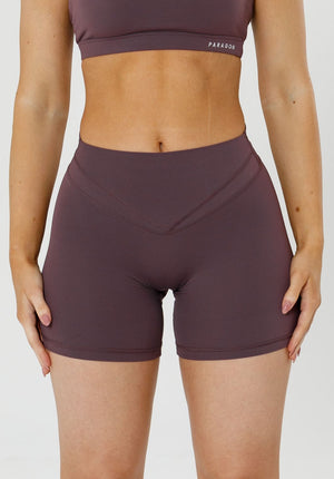 Recstretch™ Icon High-Rise Sculptseam® Plus Short 5" Cherry Cola