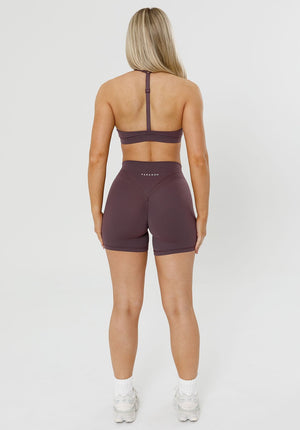 Recstretch™ Icon High-Rise Sculptseam® Plus Short 5" Cherry Cola