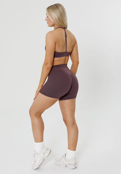Recstretch™ Icon High-Rise Sculptseam® Plus Short 5" Cherry Cola