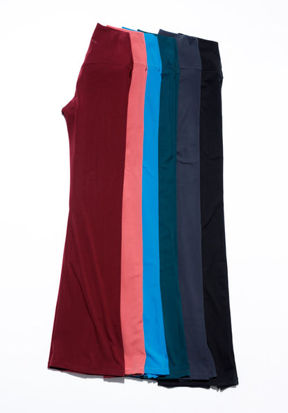 Reluna™ Front Slit Sculptseam® High-Rise Flare Leggings 34" Red Velvet