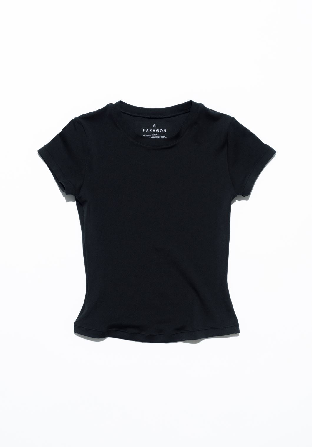 Reluna™ Full Length Short Sleeve Top Black