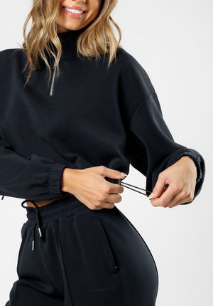 AirLux™ Half Zip Sweatshirt Black