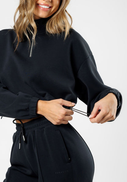 AirLux™ Half Zip Sweatshirt Black