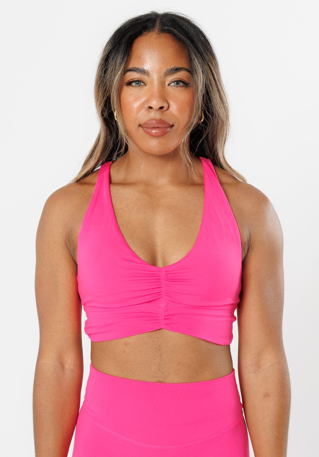 Reluna™ Ruched Sports Bra Crush