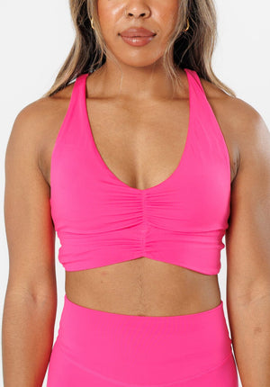 Reluna™ Ruched Sports Bra Crush