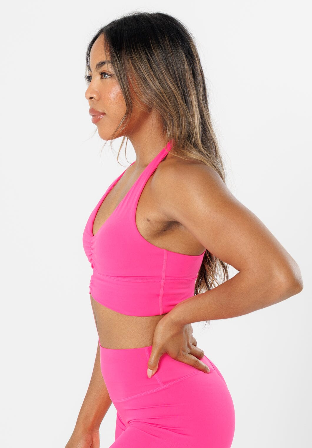 Reluna™ Ruched Sports Bra Crush
