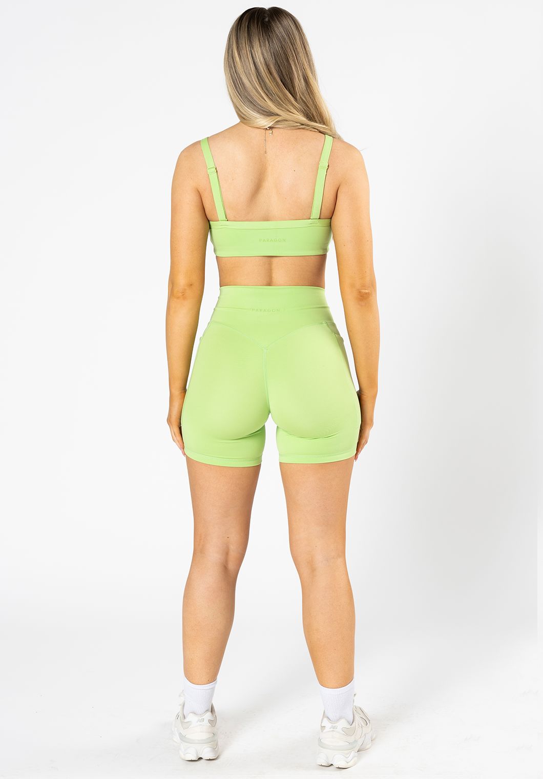 Reluna™ Empower High-Rise Sculptseam® Pocket Short 6” Lime