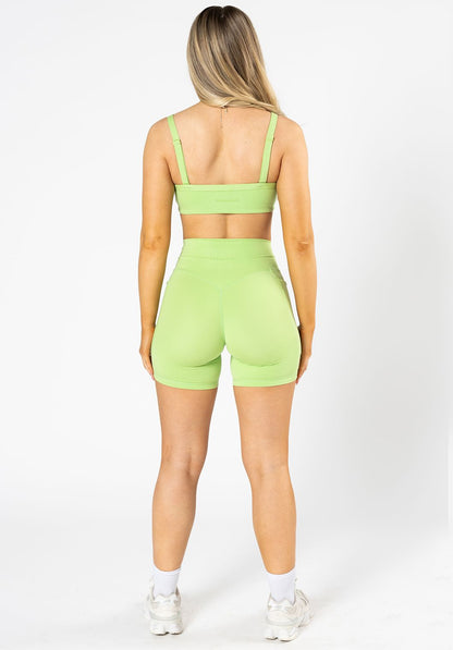 Reluna™ Empower High-Rise Sculptseam® Pocket Short 6” Lime