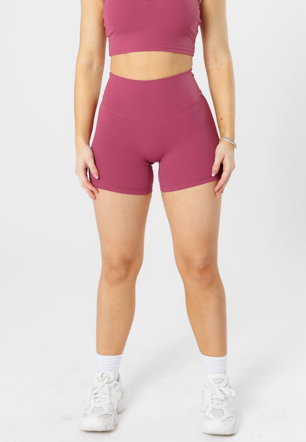 RecStretch™ Original High-Rise Sculptseam® Plus Short 5” Raspberry