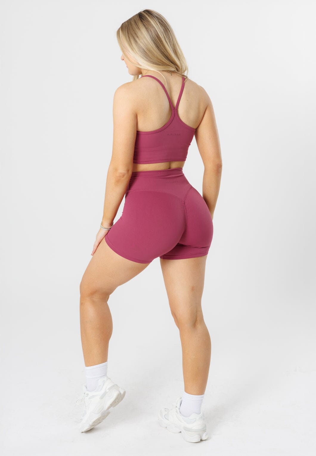 RecStretch™ Original High-Rise Sculptseam® Plus Short 5” Raspberry