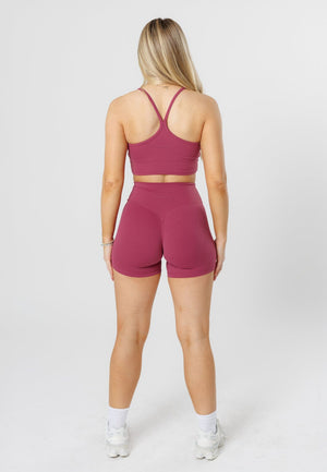 RecStretch™ Original High-Rise Sculptseam® Plus Short 5” Raspberry