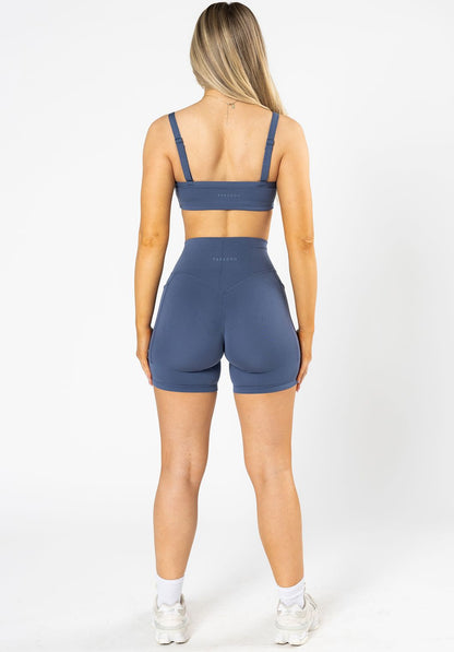 Reluna™ Empower High-Rise Sculptseam® Pocket Short 6” Vintage Indigo