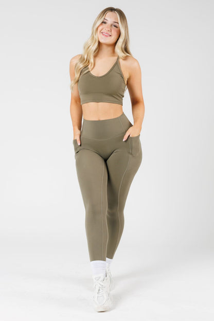 Reluna Empower High-Rise Sculptseam® Pocket Legging Everglades