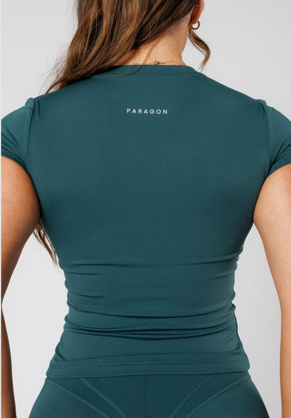 Reluna™ Full Length Short Sleeve Top Ivy