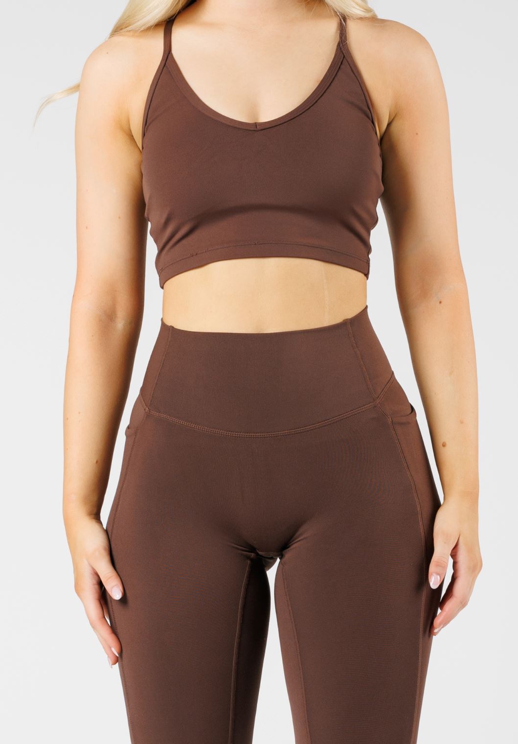 Reluna™  Empower High-Rise Sculptseam® Pocket Legging Walnut
