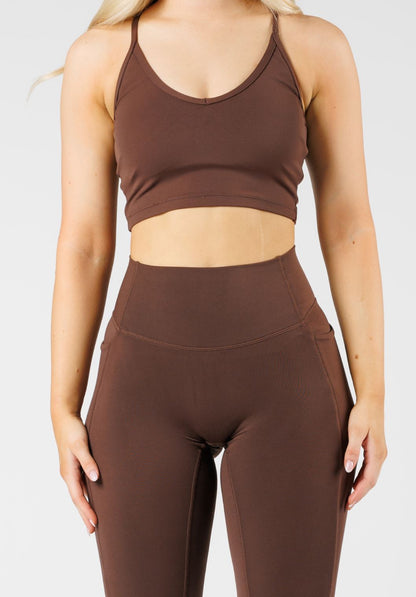 Reluna™  Empower High-Rise Sculptseam® Pocket Legging Walnut
