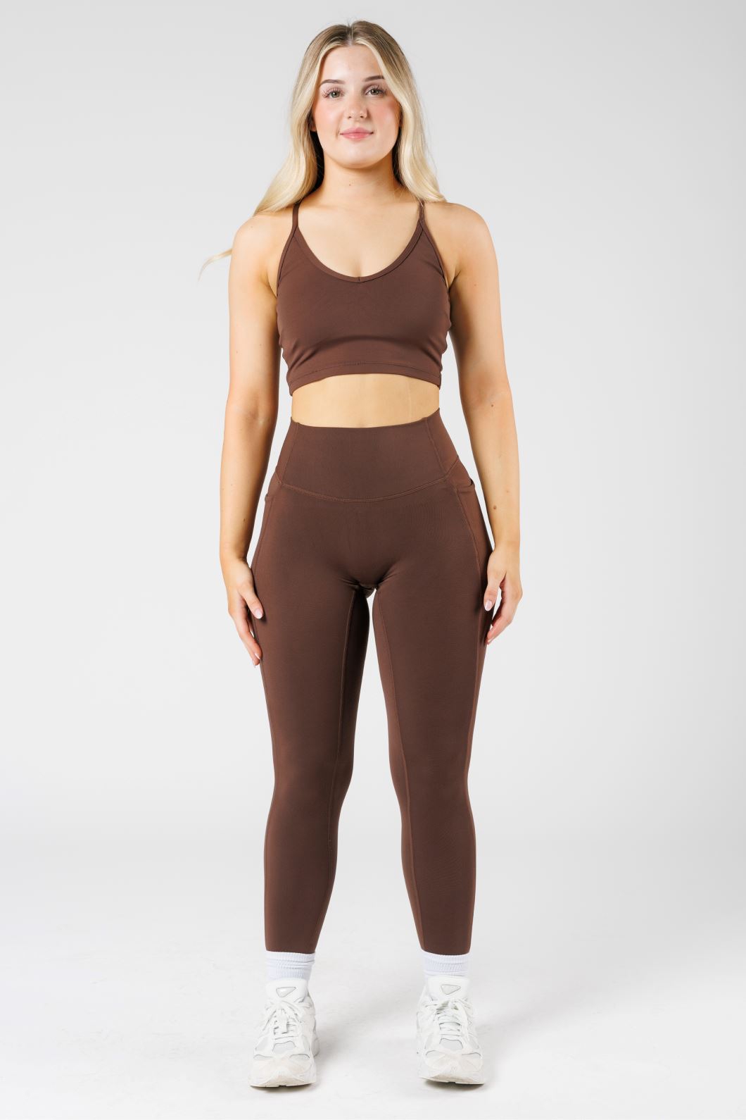 Reluna™  Empower High-Rise Sculptseam® Pocket Legging Walnut