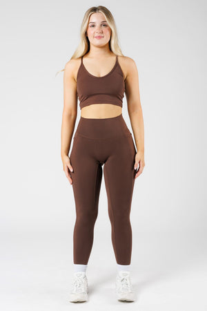 Reluna™  Empower High-Rise Sculptseam® Pocket Legging Walnut