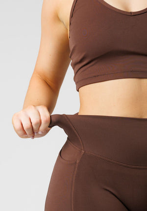 Reluna™  Empower High-Rise Sculptseam® Pocket Legging Walnut