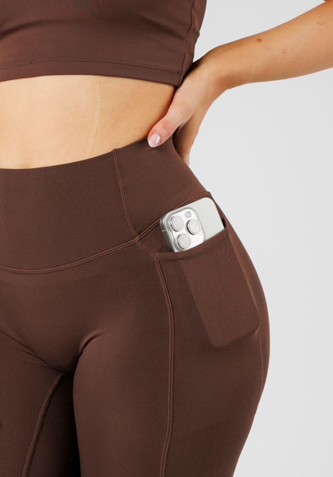 Reluna™  Empower High-Rise Sculptseam® Pocket Legging Walnut