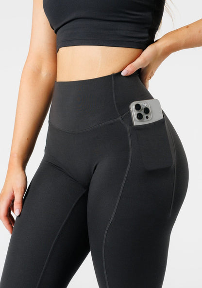 Reluna Empower High-Rise Sculptseam® Pocket Legging Black