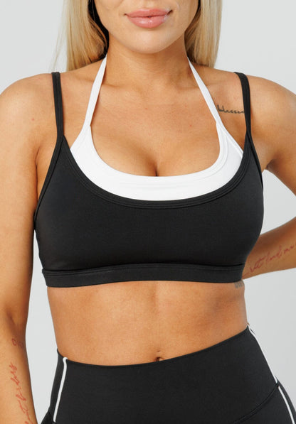 Reluna™ Double-Layer Sports Bra Black