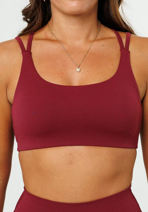 RecStretch Radiate Sports Bra Red Velvet