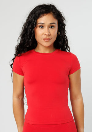 Reluna™ Full Length Short Sleeve Top Siren