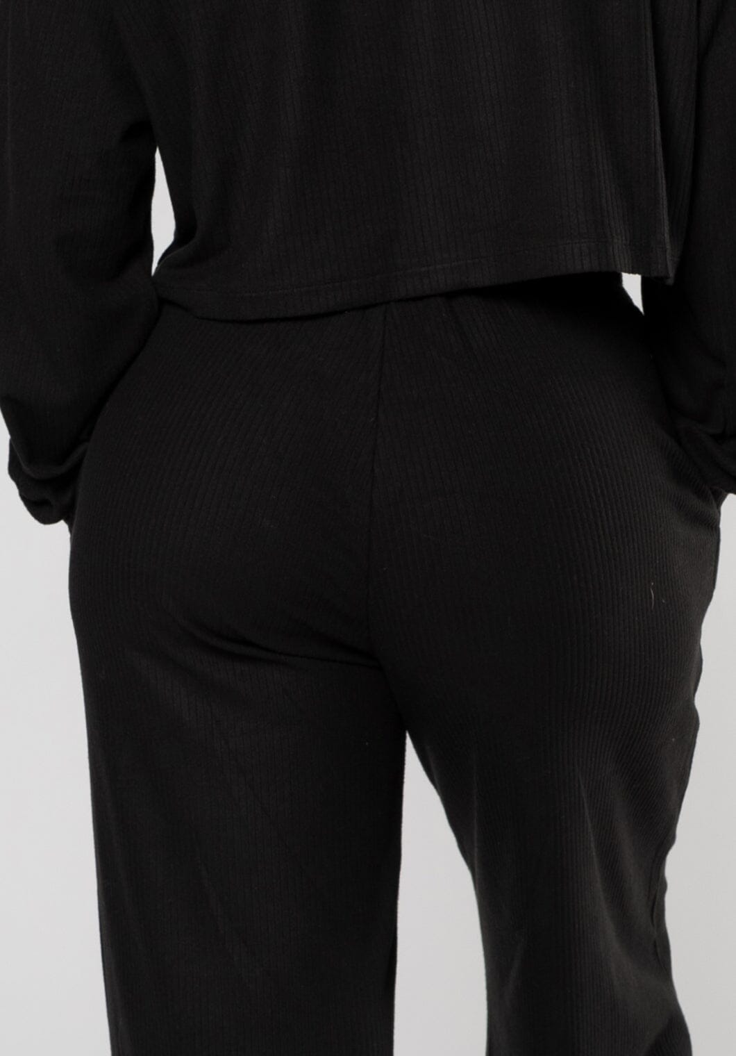 CozyRib™ Daydream Sculptseam® Wide Leg Pant Black