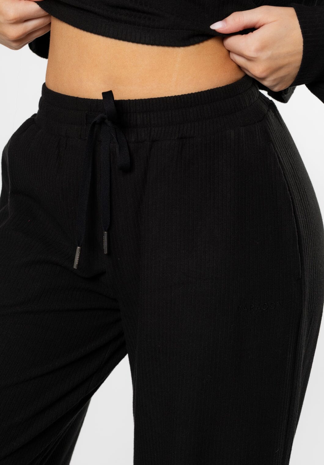 CozyRib™ Daydream Sculptseam® Wide Leg Pant Black