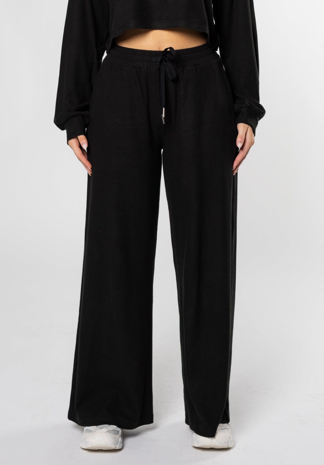CozyRib™ Daydream Sculptseam® Wide Leg Pant Black