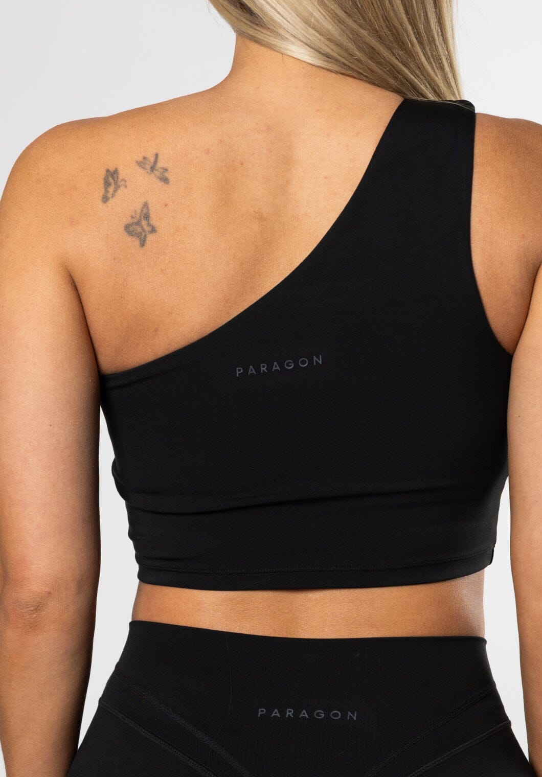 Reluna™ Single Shoulder Brami Black