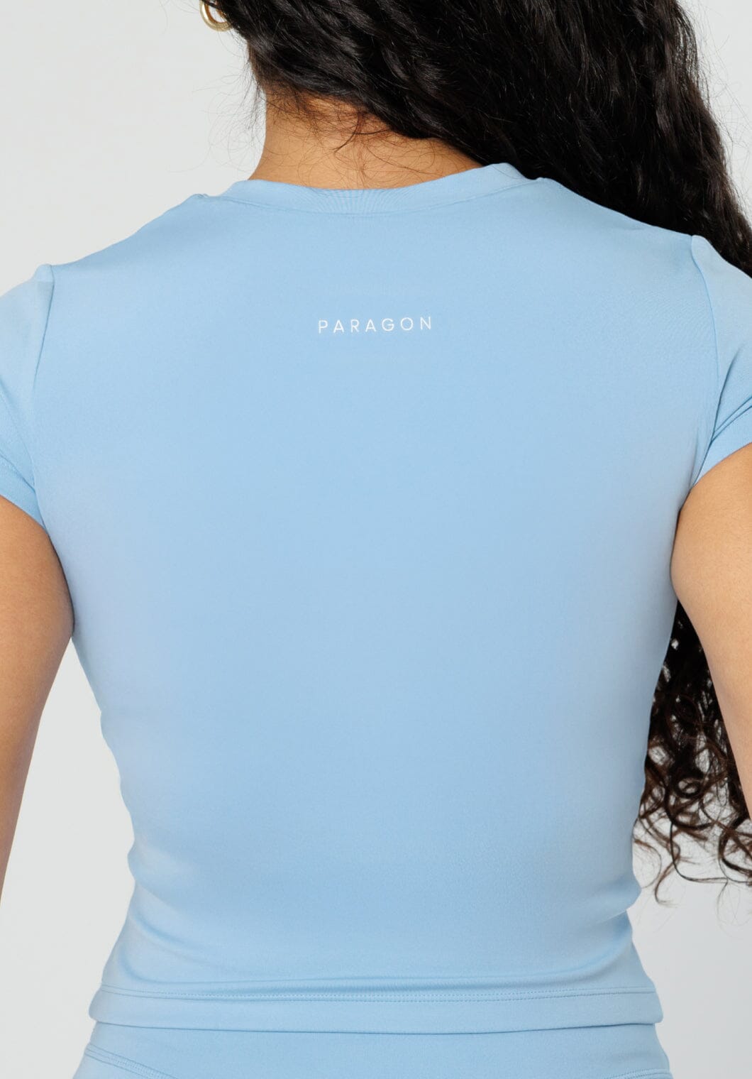 Reluna™ Full Length Short Sleeve Top French Blue