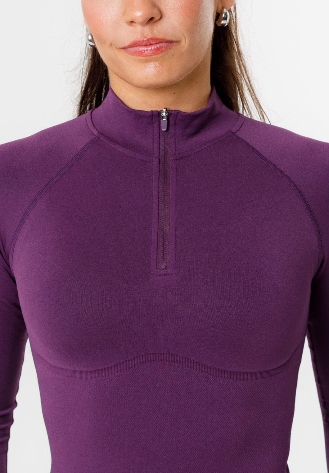 CurveFlex™ Form Quarter Zip Plum