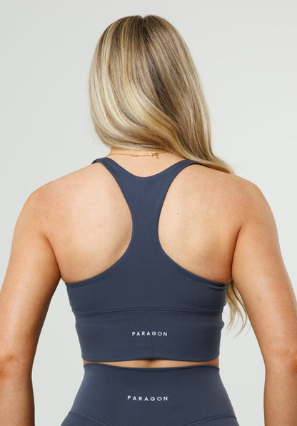 Reluna™ Ruched Sports Bra Charcoal