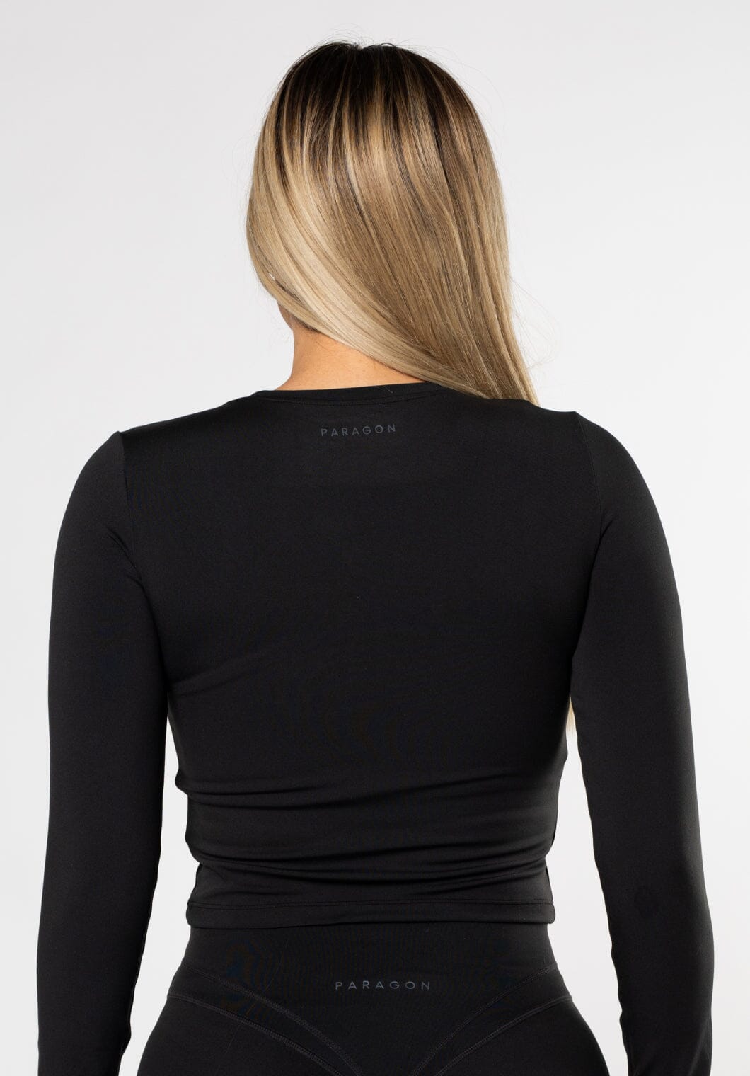 Reluna™ Mid Length Long Sleeve Top Black