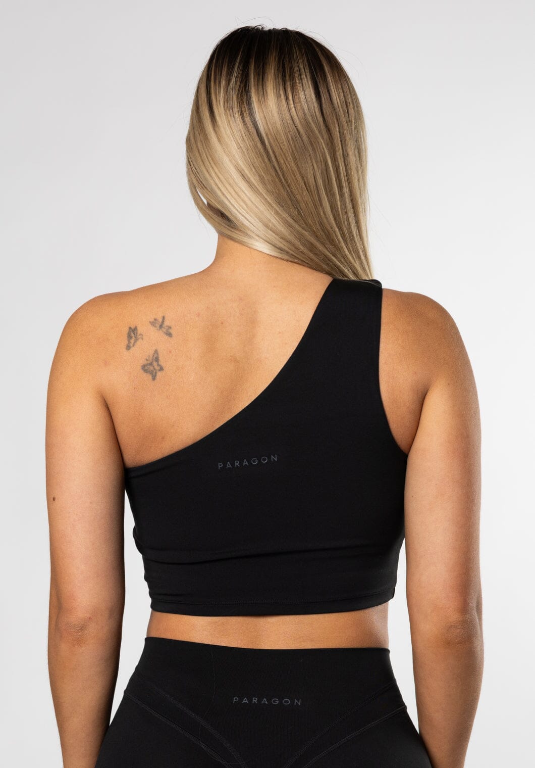 Reluna™ Single Shoulder Brami Black
