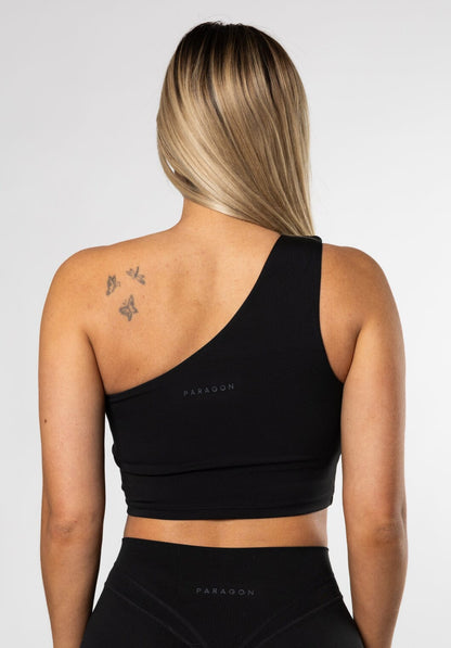 Reluna™ Single Shoulder Brami Black