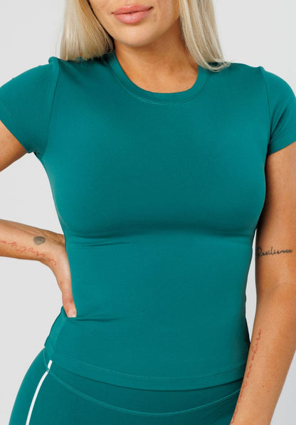 Reluna™ Full Length Short Sleeve Top Riviera