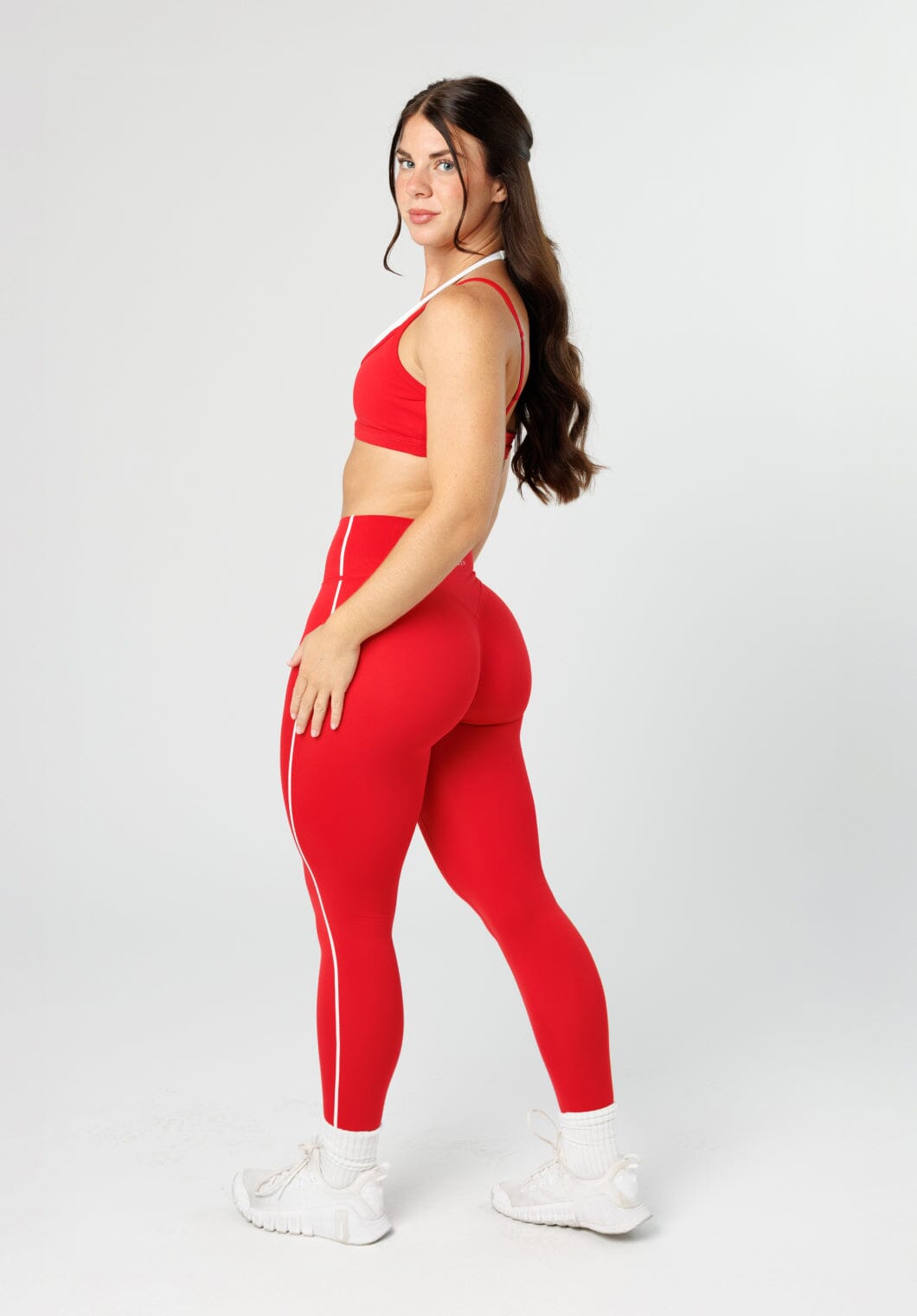 Reluna Contrast-Piping High-Rise Sculptseam® Plus Legging Siren