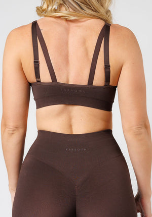 CurveFlex™ Seamless Form Sports Bra Walnut