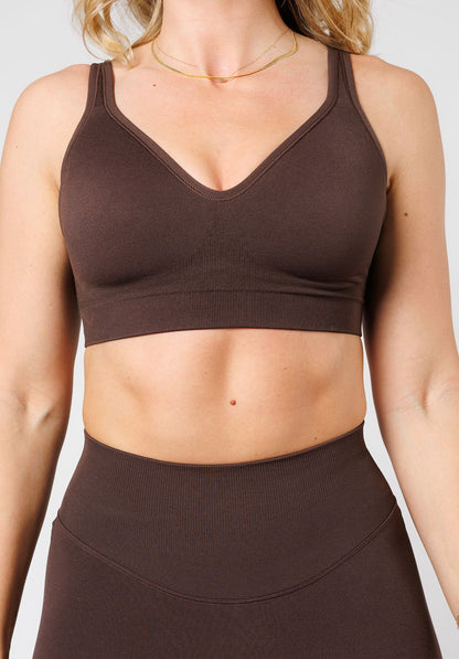 CurveFlex™ Seamless Form Sports Bra Walnut