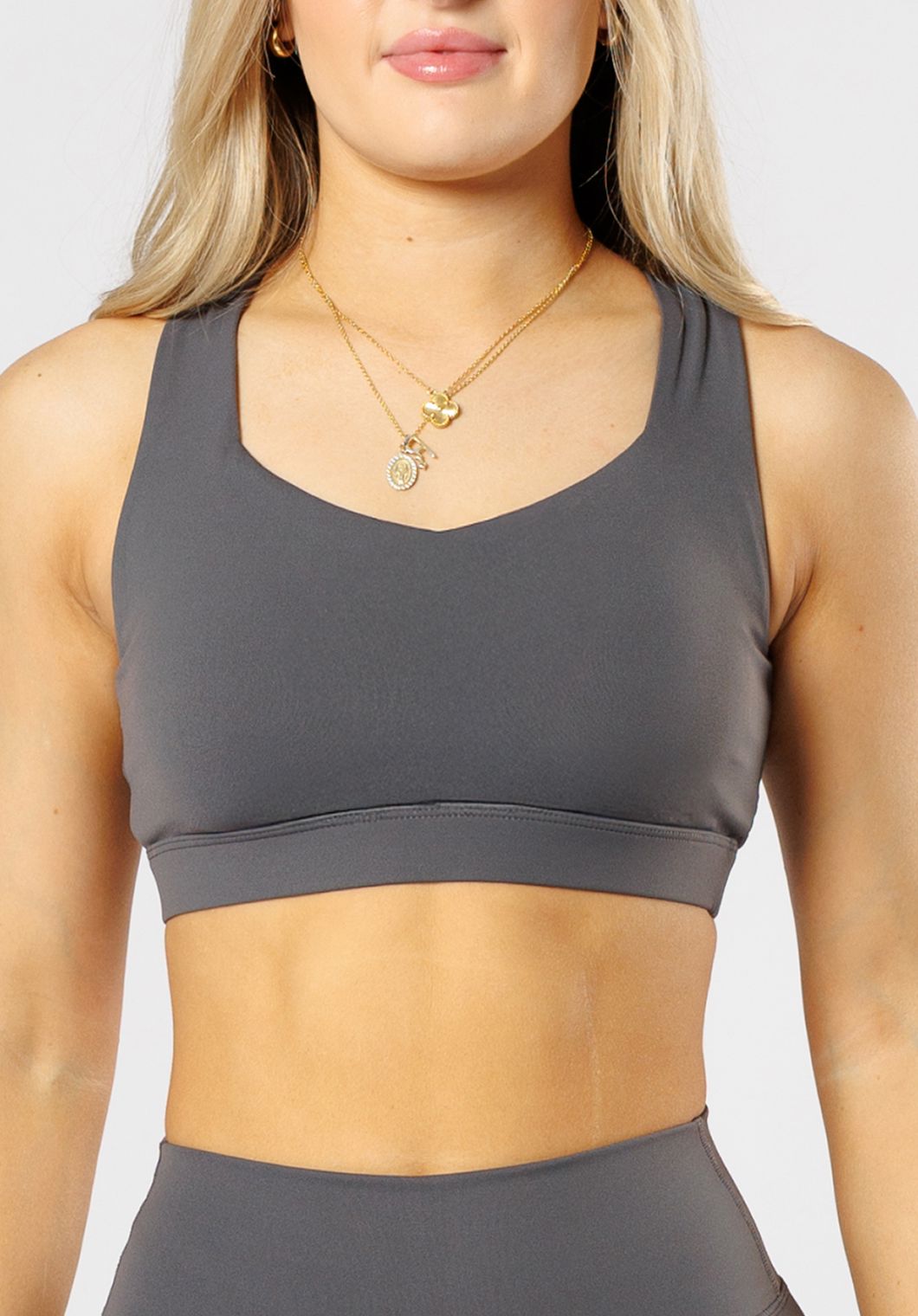 RecStretch™ Perform Sports Bra Carbon