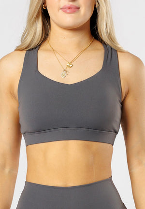 RecStretch™ Perform Sports Bra Carbon