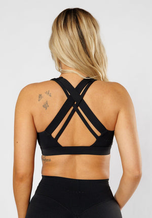 RecStretch™ Perform Sports Bra Black