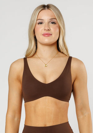 FormLux™ Curve LiteSculpt™ Sports Bra Walnut