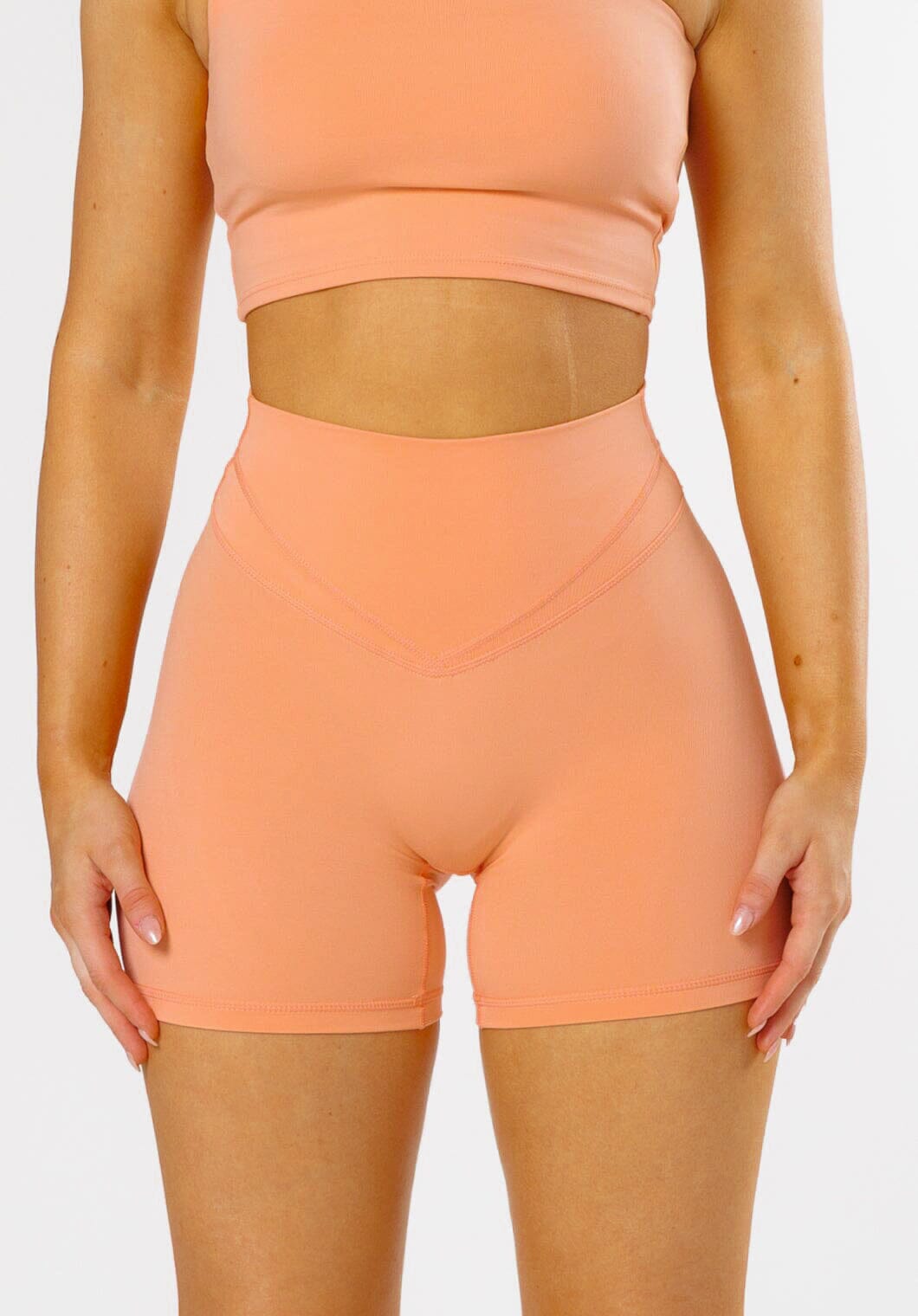 Reluna Icon High-Rise Sculptseam® Plus Short 5” Guava