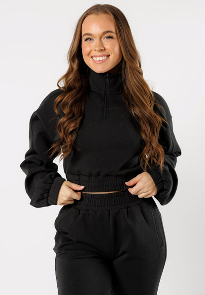 AirFit™ Rest Day Half Zip Sweatshirt Black