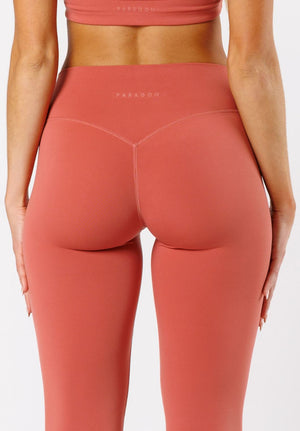 Reluna™ Front Slit Sculptseam® High-Rise Flare Leggings 34" Terra