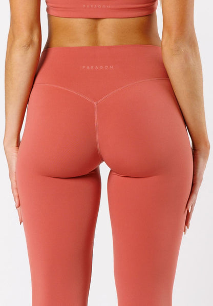 Reluna™ Front Slit Sculptseam® High-Rise Flare Leggings 34" Terra
